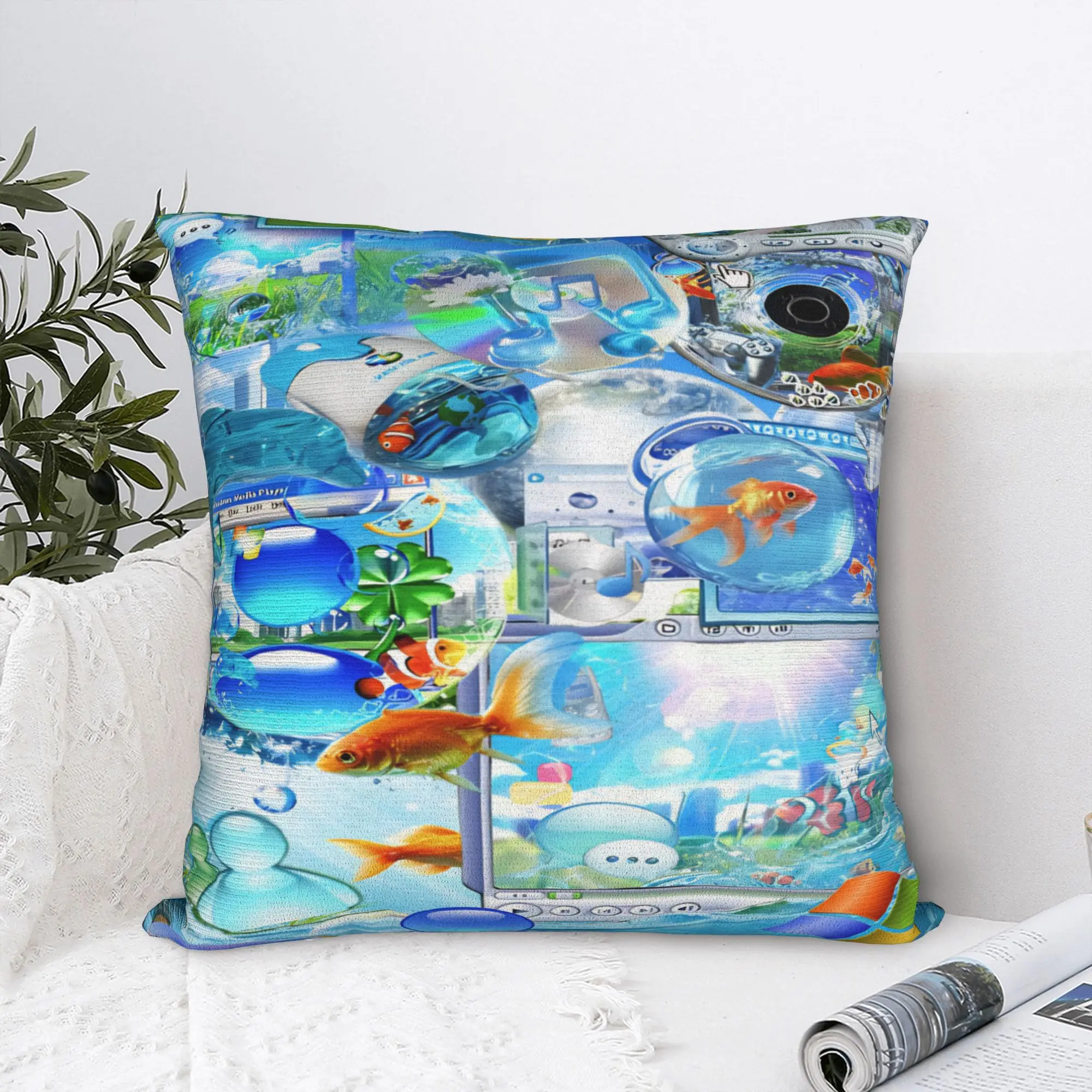 New Style Car Frutiger Aero Decor Pillowcase Merch  Pillow Cover Square Multi-Size