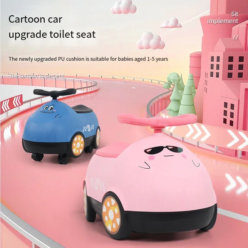 Toilette per bambini Cartoon Car Toilet lavabo portatile vasino vasino per uso domestico neonati maschi e femmine padella orinatoio vasino per