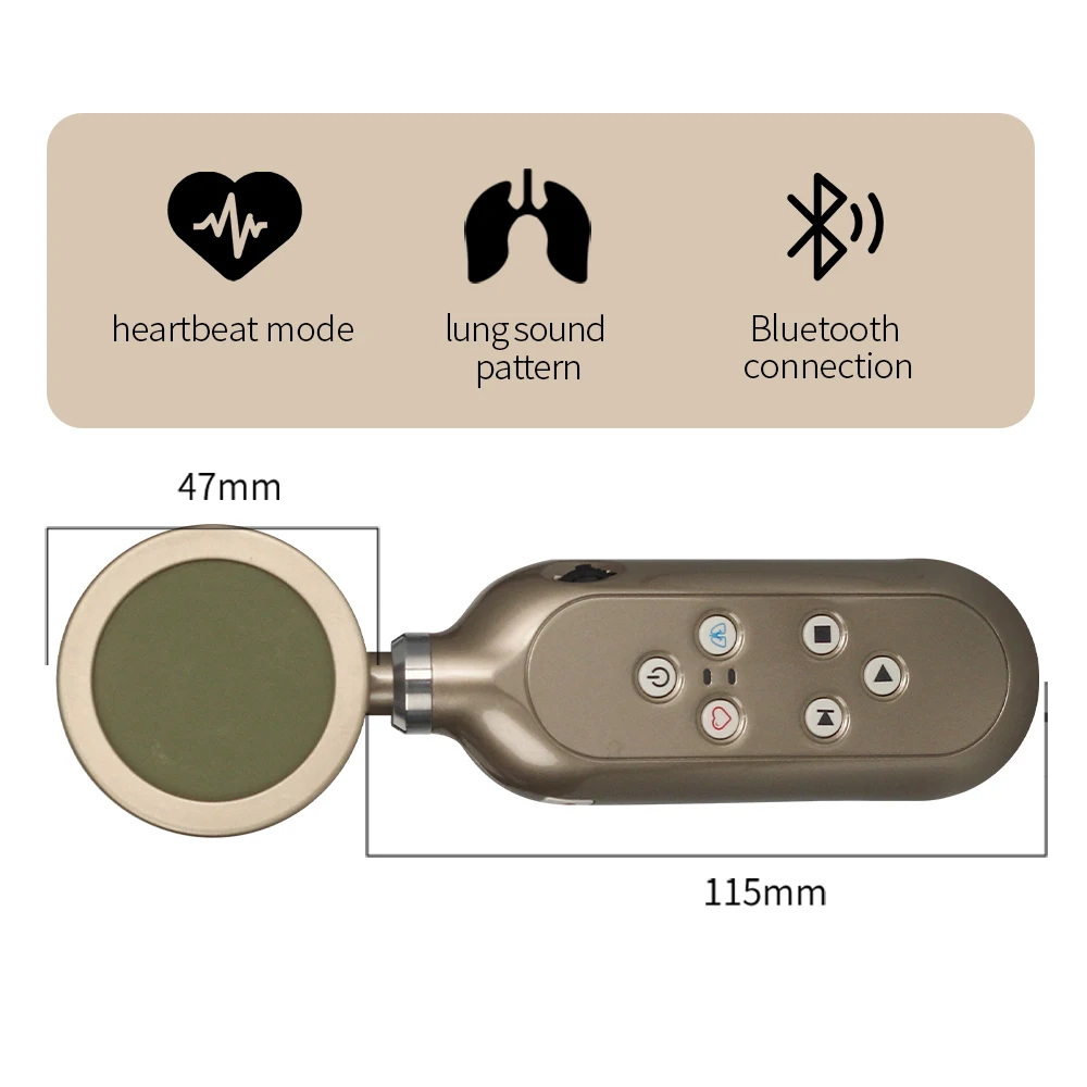 DS88B Medical Core Wireless Electronic Bluetooth Stethoscope For Medical Students Children Noise Reduction Health Care