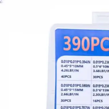 Compression Springs Pack with 390 or 420 Individual 304 Stainless Steel Units for Repair Projects Assembly and Prototyping Tasks