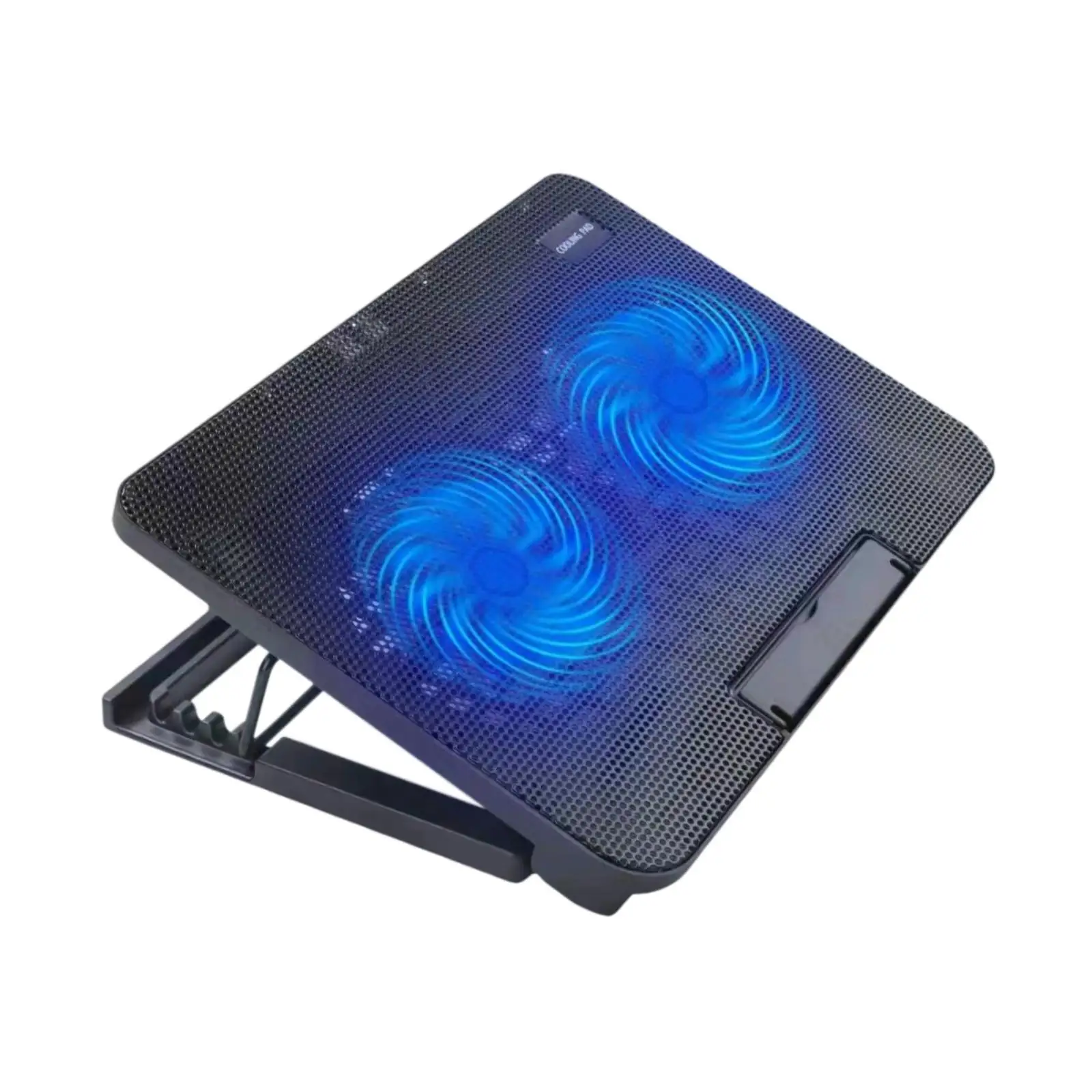 Laptop Cooling Pad with 2 Fans Ergonomic Sturdy Accessory Adjustable Height