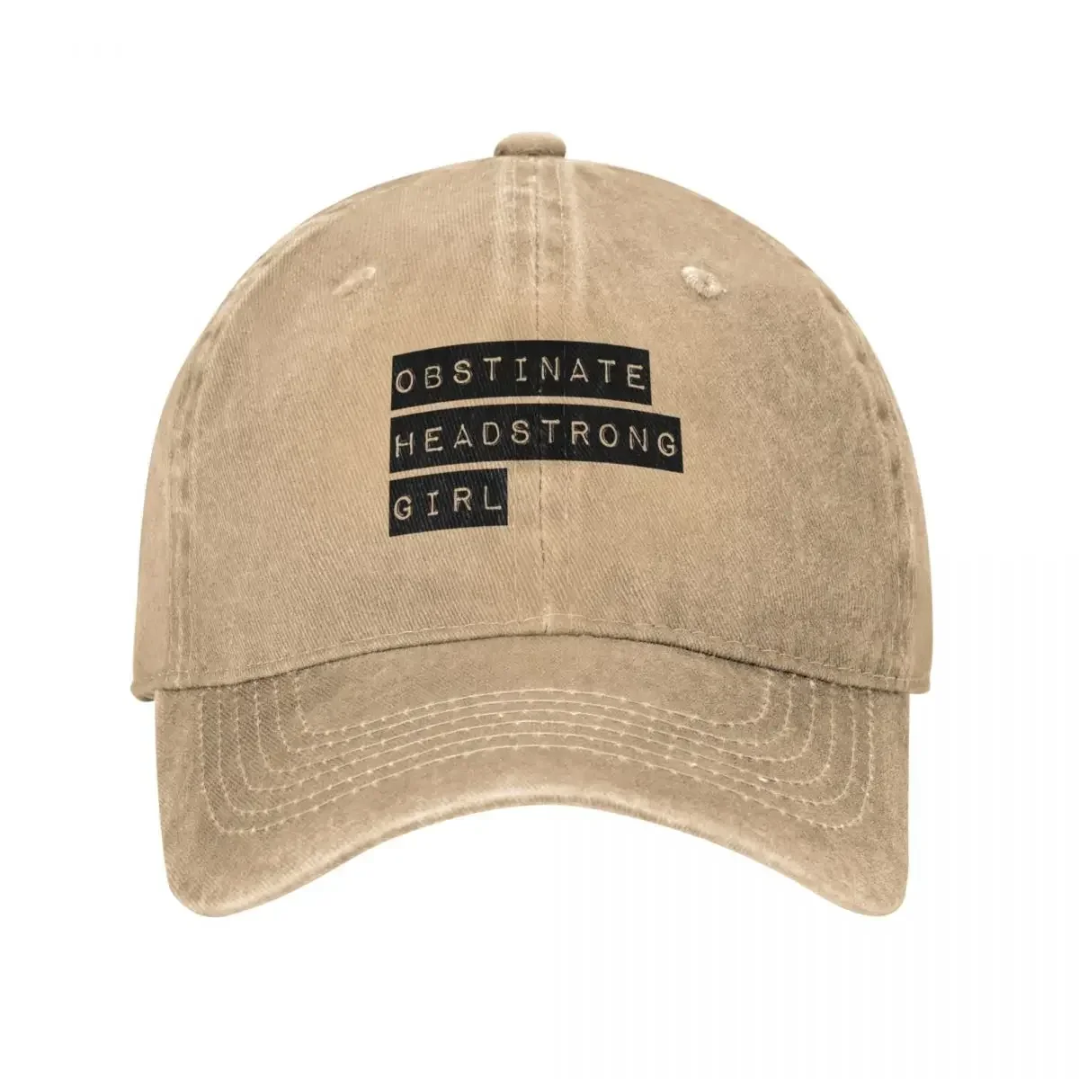 Obstinate headstrong girl Baseball Cap hard hat western Hat Baseball For Men Women's