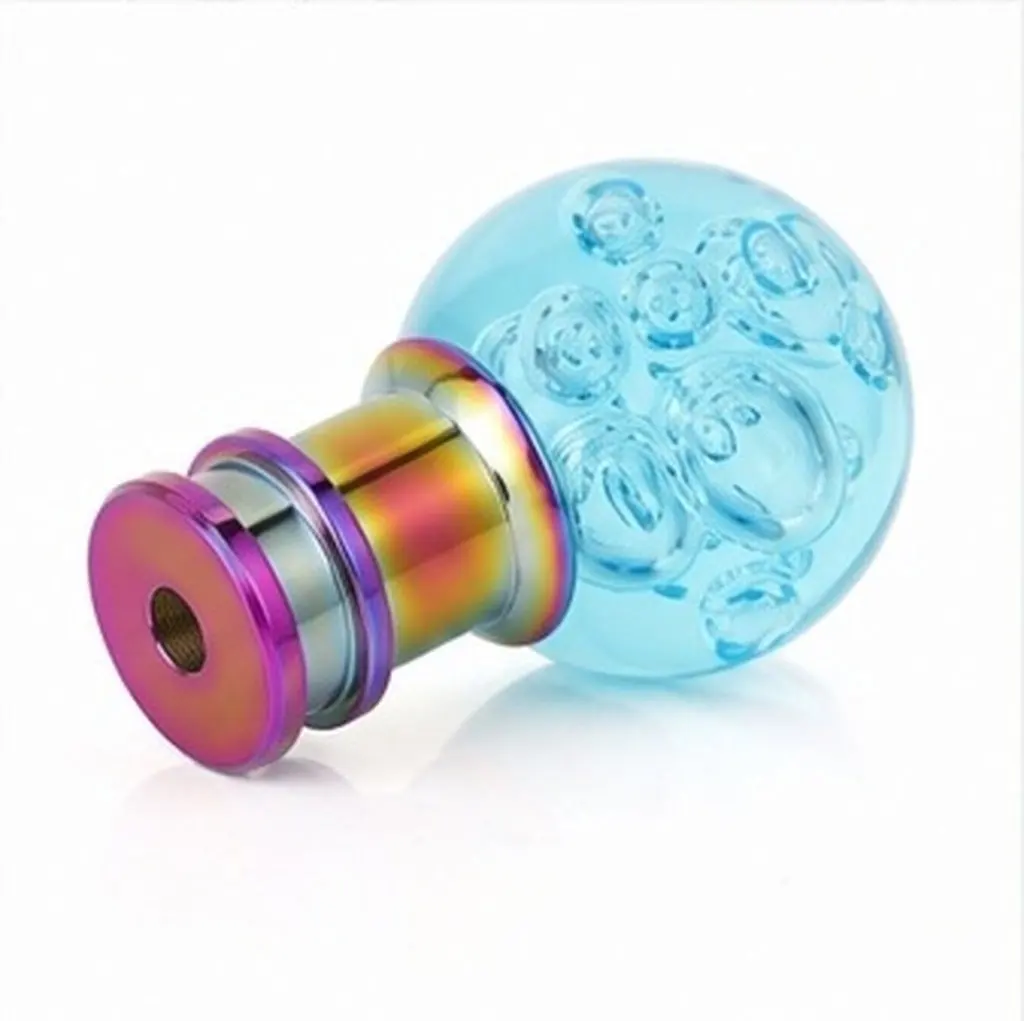 1Set Gear Shift Knob Head Simple Acrylic Crystal Bubble Round Knob for Manual Car Suv Truck Comfortable Driving Decor