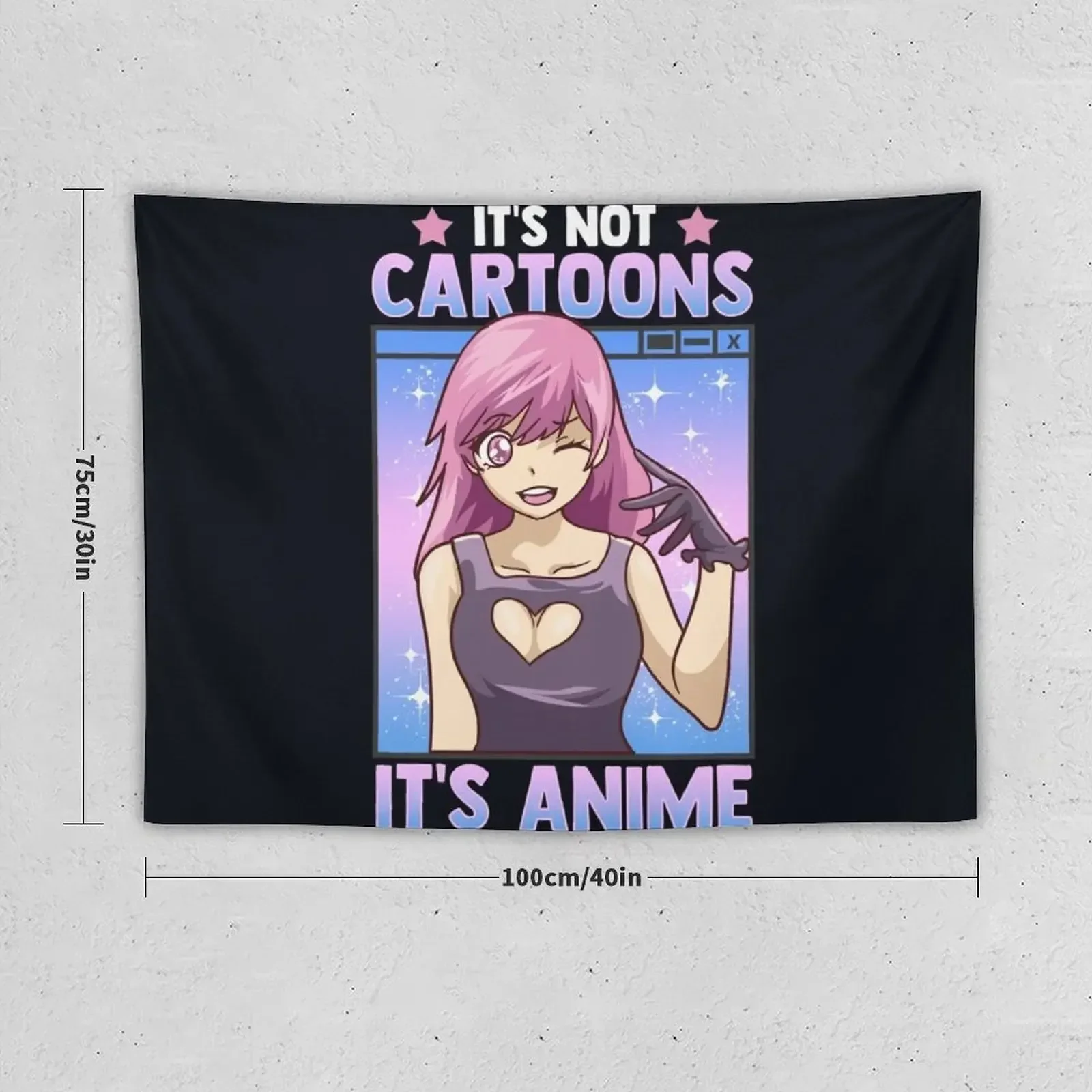 Cute Anime Obsessed It's Not Cartoons It's Anime Tapestry Things To The Room Room Ornaments Tapestry