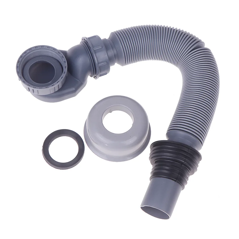 Drain Pipe Bathtub Water Seal Design Efficient Drainage Flat Tub Functionality Gray ABS High Quality PP RV Tubs