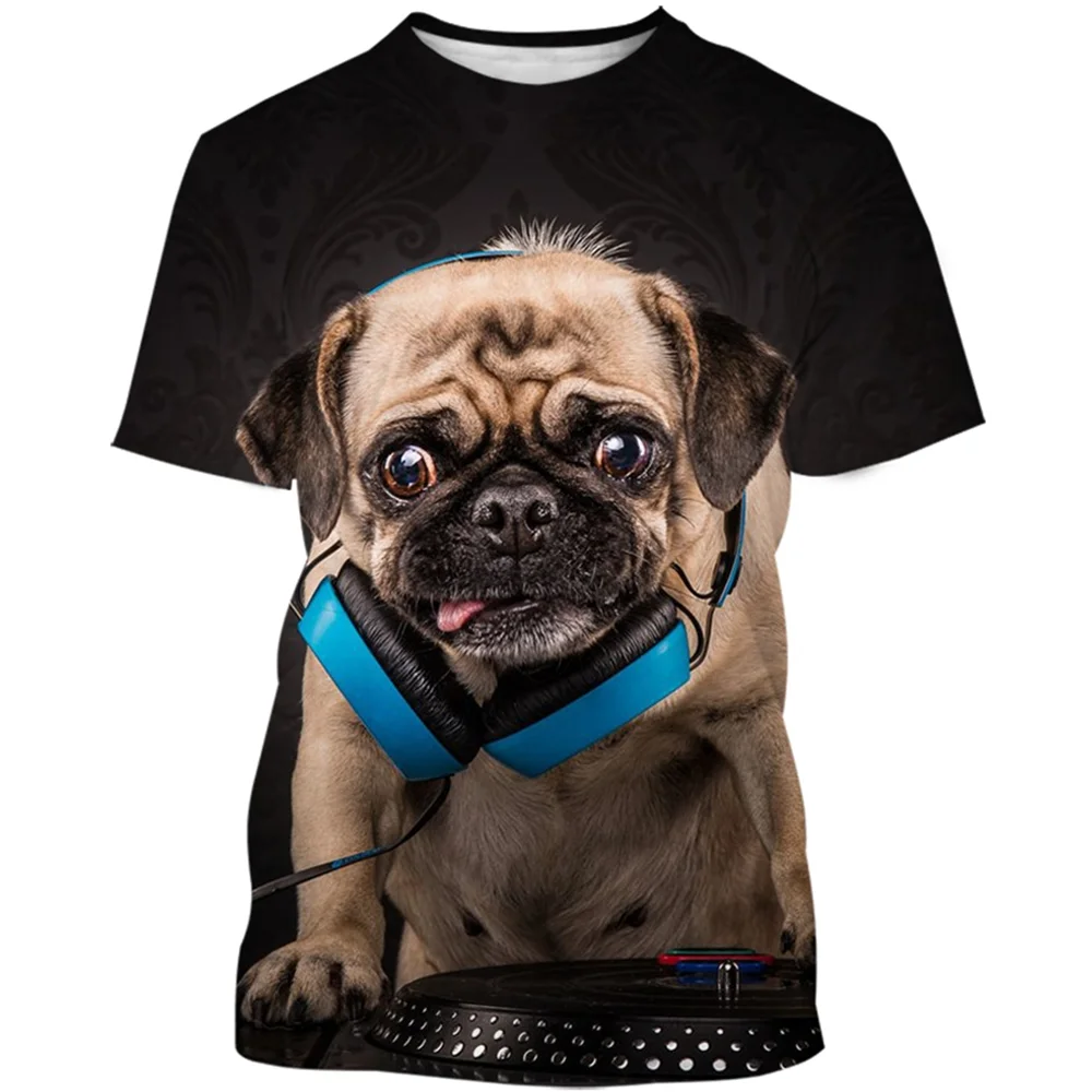 

Joyonly Lovely Pugs T-Shirt Hip Hop Black Pug head Floating Space Galaxy T shirt Boys/Girls Tops 3d tshirt 2022 Summer Cool Tees