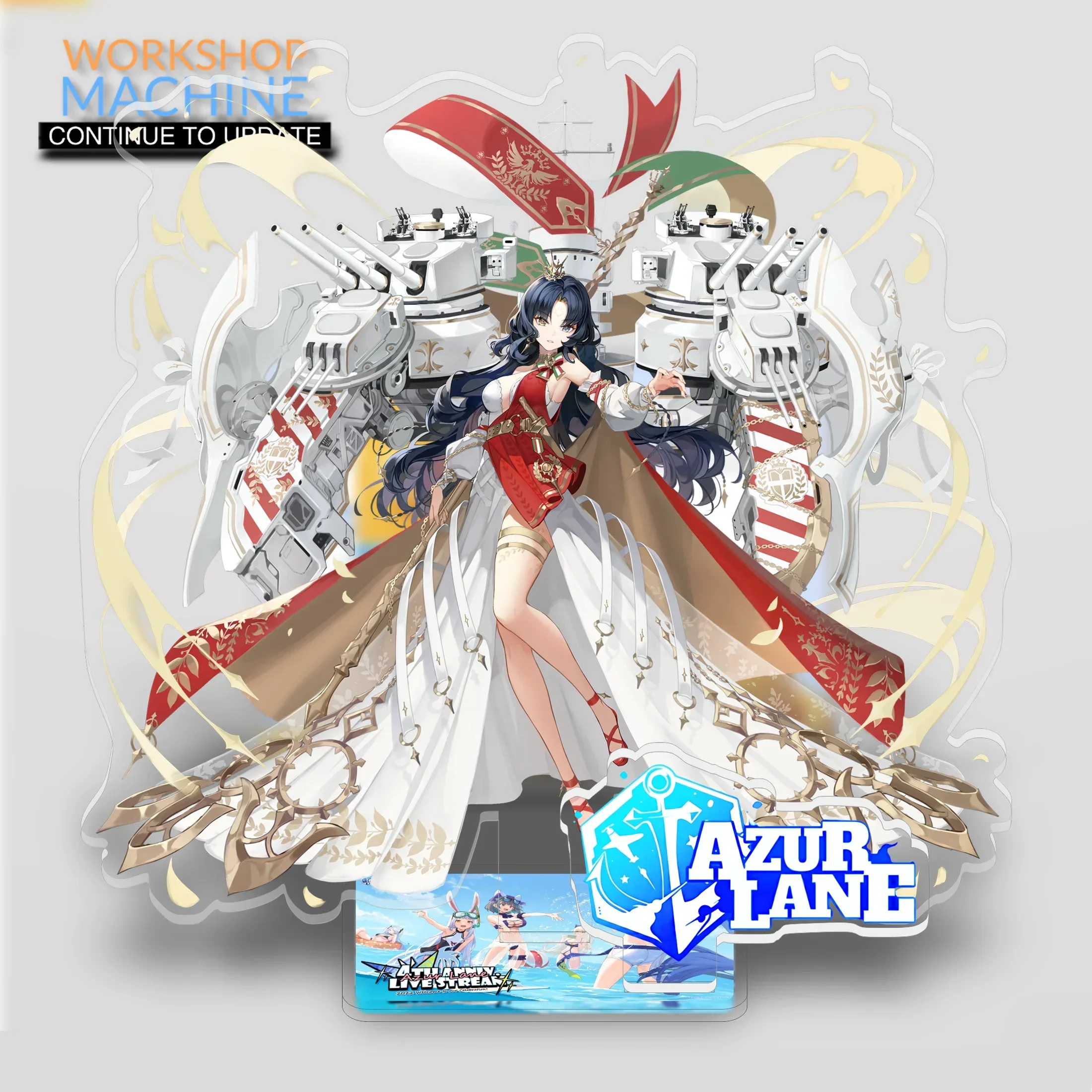 Azur Lane P1 Anime Characters Acrylic Display Stand Model Writing Desk Collection Props Room Ornaments Gift Couple Doll Collect