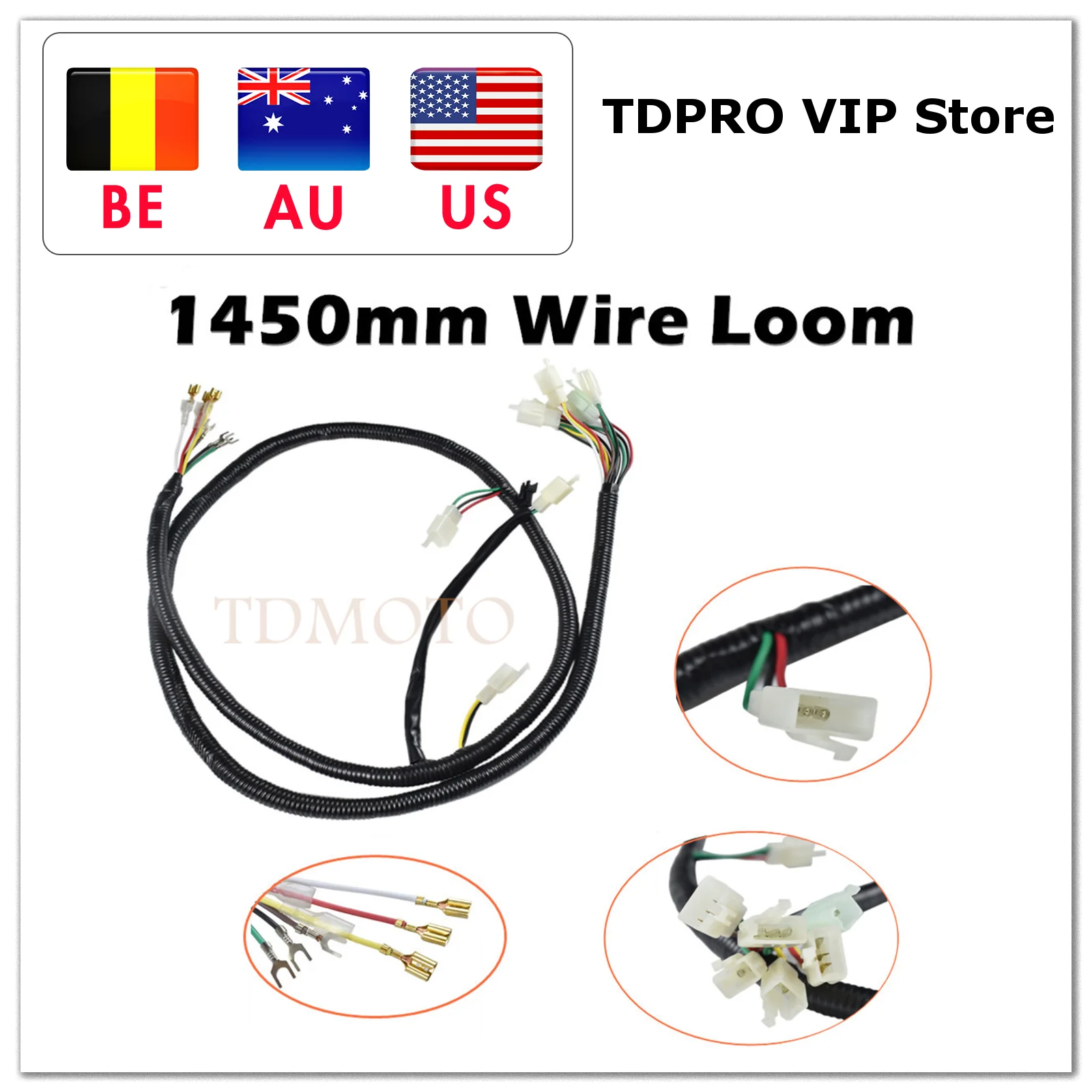 

TDPRO Wiring Harness for Brushless Motor Go Kart ATV Quad Buggy Scooter Rocket