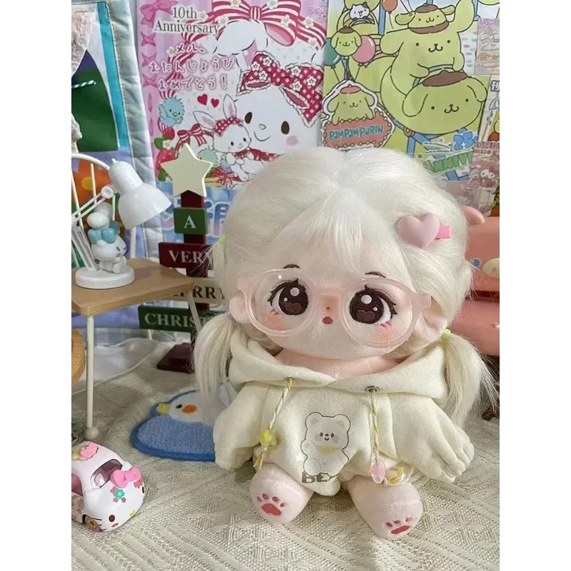 20cm boneca de algodão de pelúcia ídolo recheado super estrela figura bonecas nenhum atributo chorando boneca de algodão pode mudar roupas crianças presente