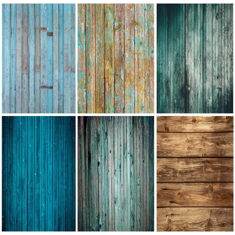 

SHUOZHIKE Wood Floor Wooden Board Texture Photography Backdrops Props Vintage Newborn Baby Photo Studio Background 21318WQ-03