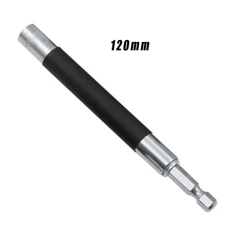 Socket 6.35mm Hex Shank 80/120/140mm Sleeve Screwdriver Bars Extension Guide Rod Screw Bit Holder Retractable Extension Bar