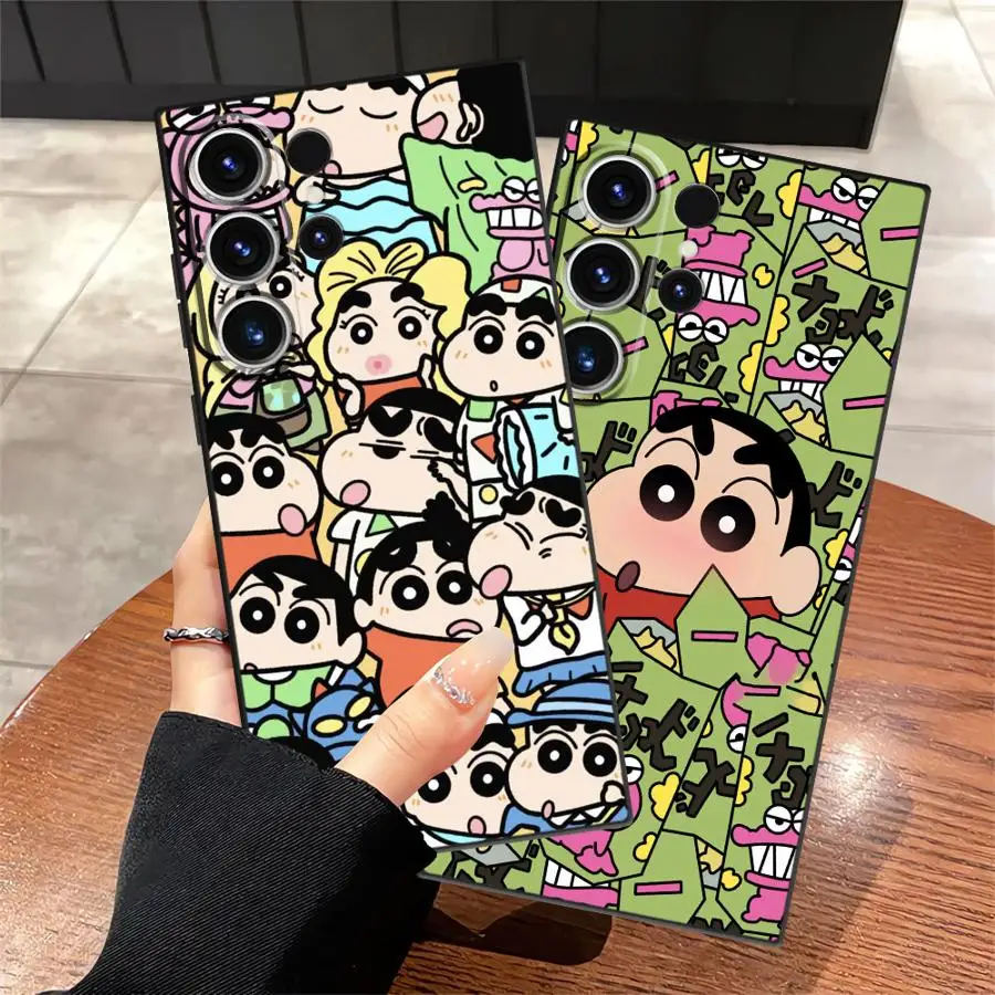Cool Cra-yons Shin-chans Funda Phone Cover Case for Samsung Galaxy S26 Ultra S23 S20 Ultra Note 20 8 9 10 S25 Plus S10 S9 S24