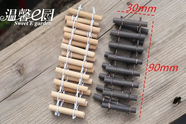 1pcs Micro-landscape Round Wooden Fence Home Accessories Small Fence Wooden Handicraft Fairy Garden Miniatures  Home Decor