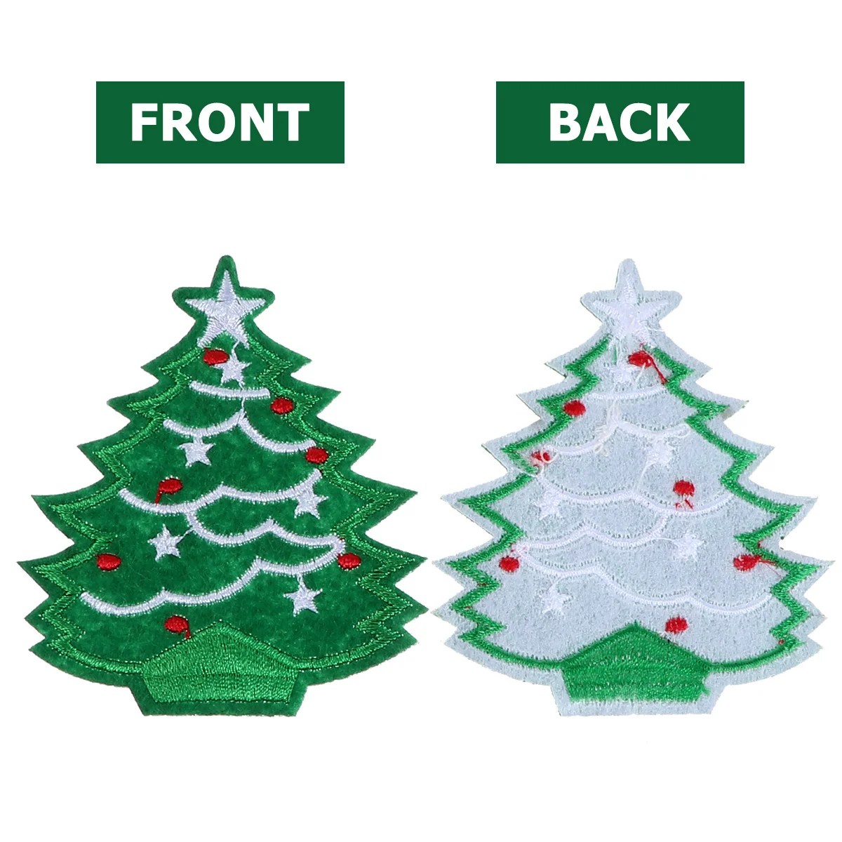 

40Pcs Christmas Patch Clothing Embroidered Iron on Snowflake Tree Patches DIY Decoration Gift Christmas Patches