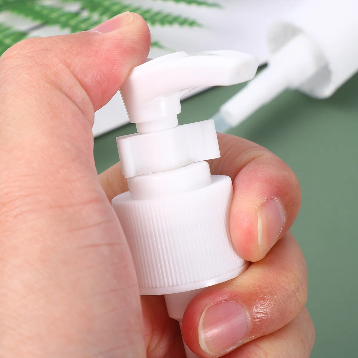 

6Pcs Bottle Press Pump Head 24mm Ergonomic Replacement for Shampoo Lotion Dispensing Pumps Bathroom Kitchen Use