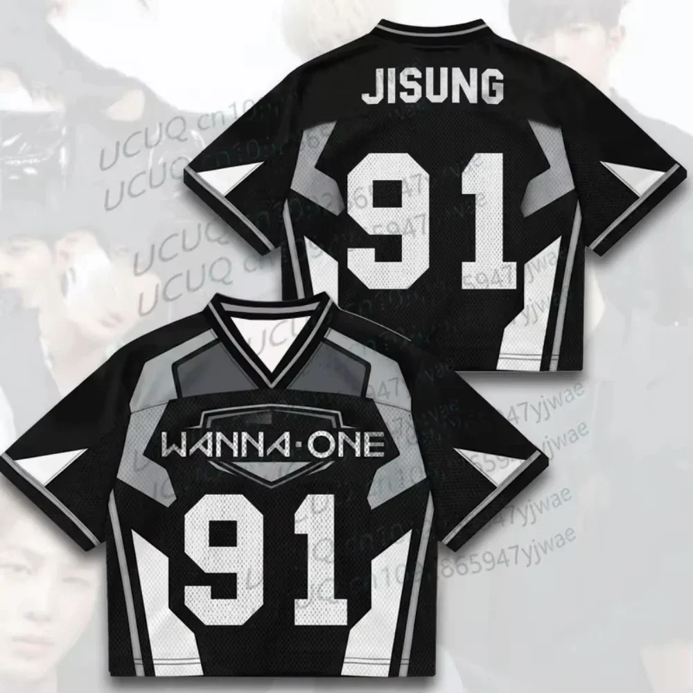 2026 New Summer Women's Men's Mixed Mesh Jersey Gift For Fans Short Sleeve Wanna One Day Of Come Back T-shirt Tops