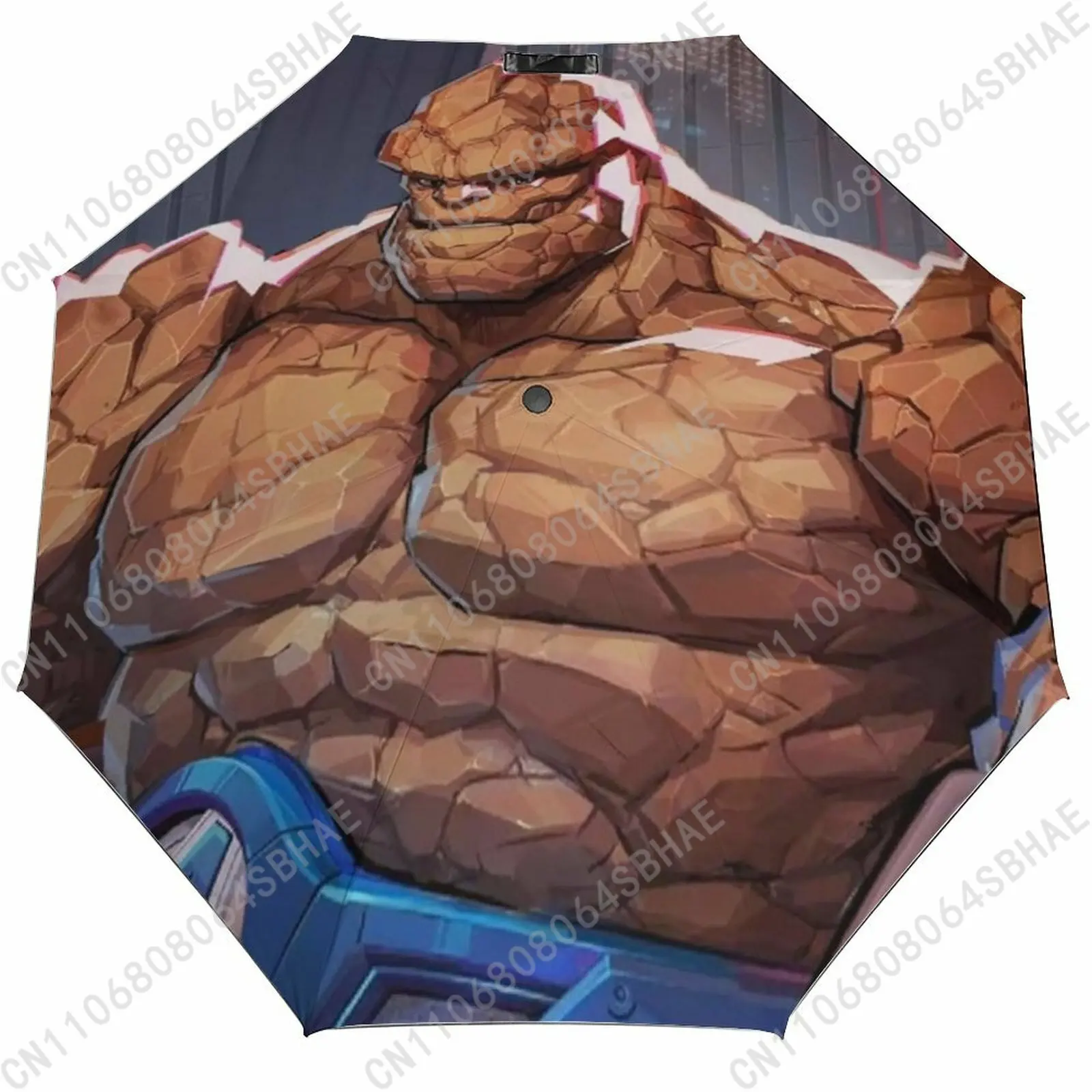 

Marvel Things Automatic Foldable Umbrella One Button Umbrella with Black Coating Umbrella with Matching Pouch Cosplay