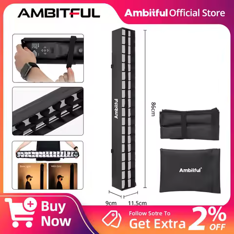 SA30 Honeycomb Grid Softbox For GC30R video Stick Light Foldable Air Tube Light Lighting Effect Kits