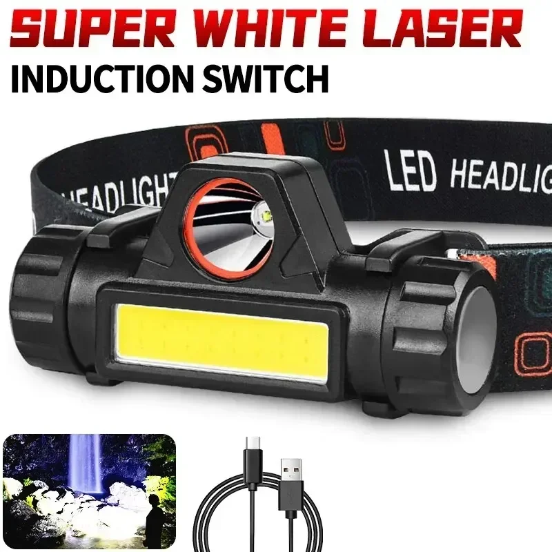 

Outdoor Headlights with Long Battery Life and Strong Light LED Night Fishing Charging Head Mounted Magnetic Flashlight