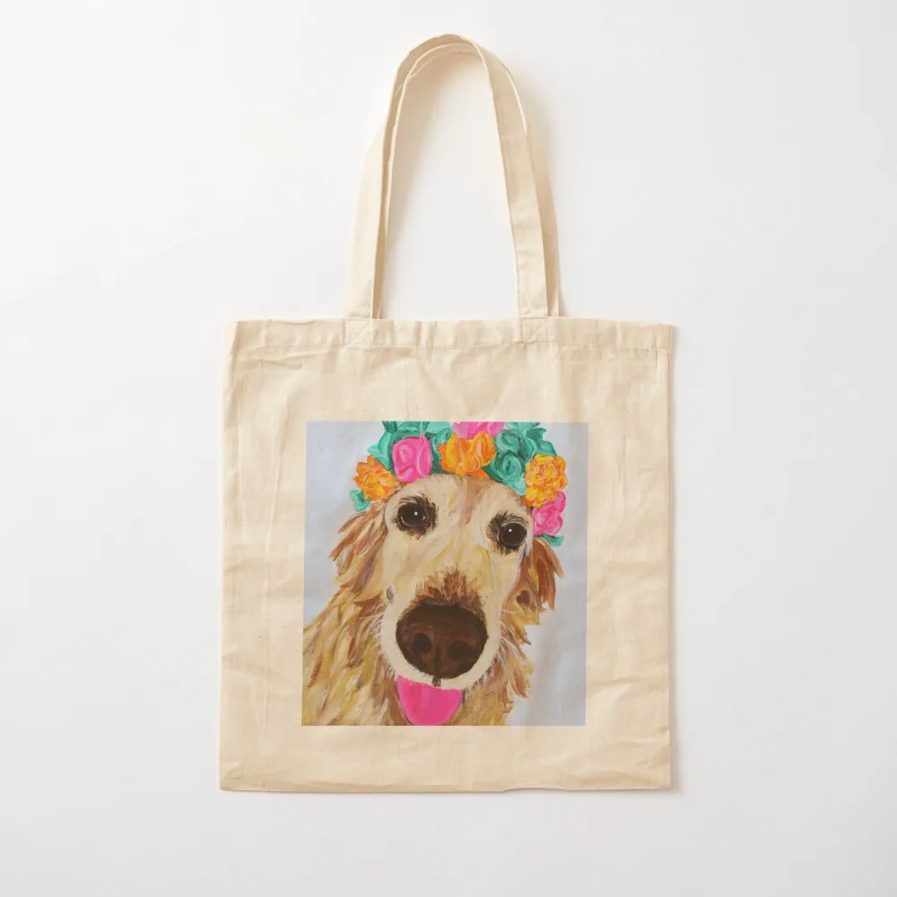 Flower Girl Xena, the Golden Retriever Tote Bag Big bag women hand bag ladies women Eco