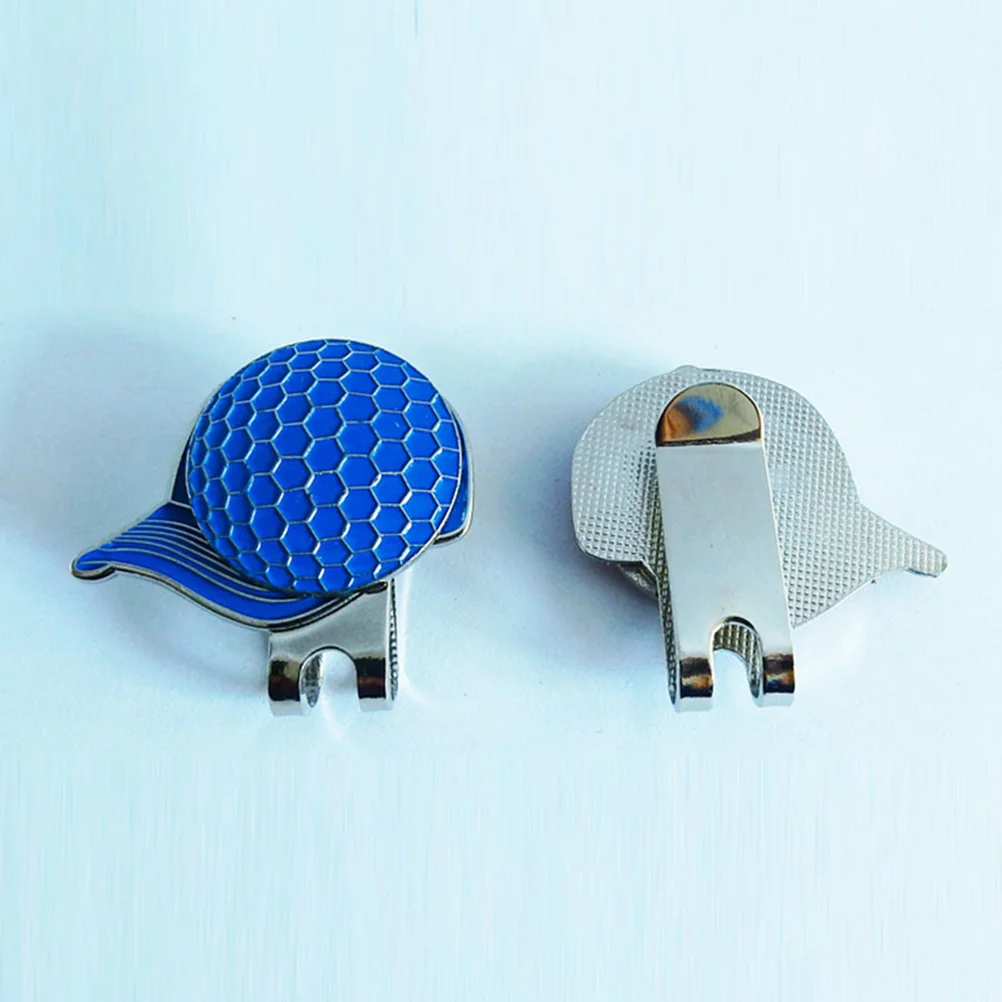 

2 Pcs Ball Marking Tool Magnetic Golf Hat Clip Golfball Marker Clips for Wind Markers