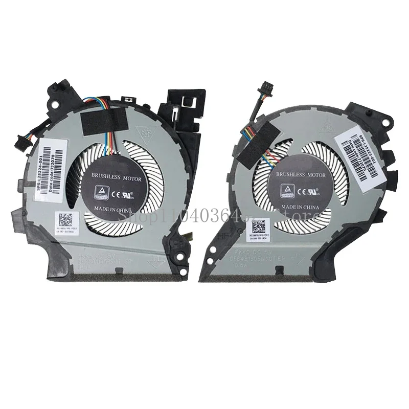 New CPU GPU cooling fan for HP Zhan 99 tpn-c134 ZBook 15v G5 i7-8750H l25223-001 l25224-001 zhan99-65 free shipping