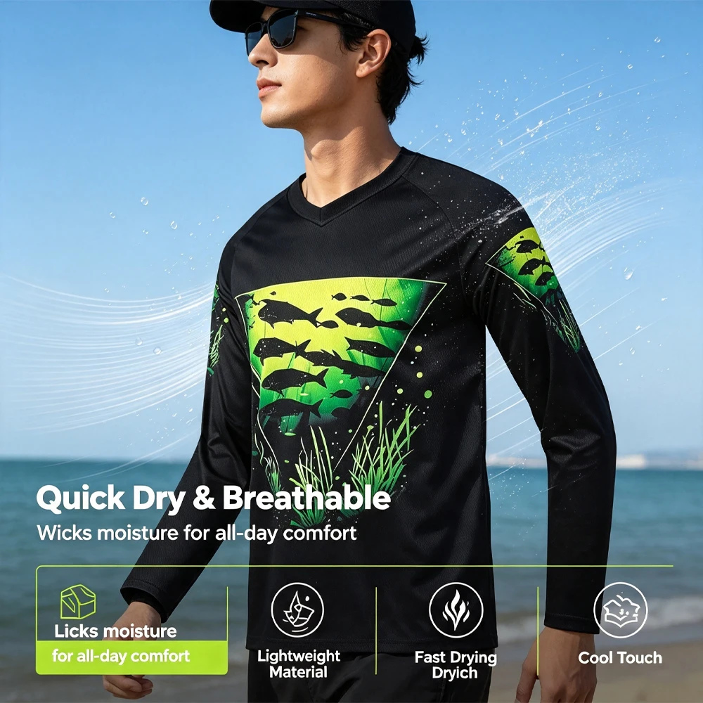 Magliette UPF 50+ Abbigliament - Fishing Shirt Uv Protection recensione e prezzo