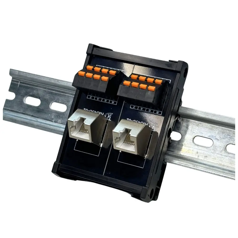 RJ45 Ethernet Port to Terminal Block, Crystal Head, Wiring Terminal Bus Distribution Connector