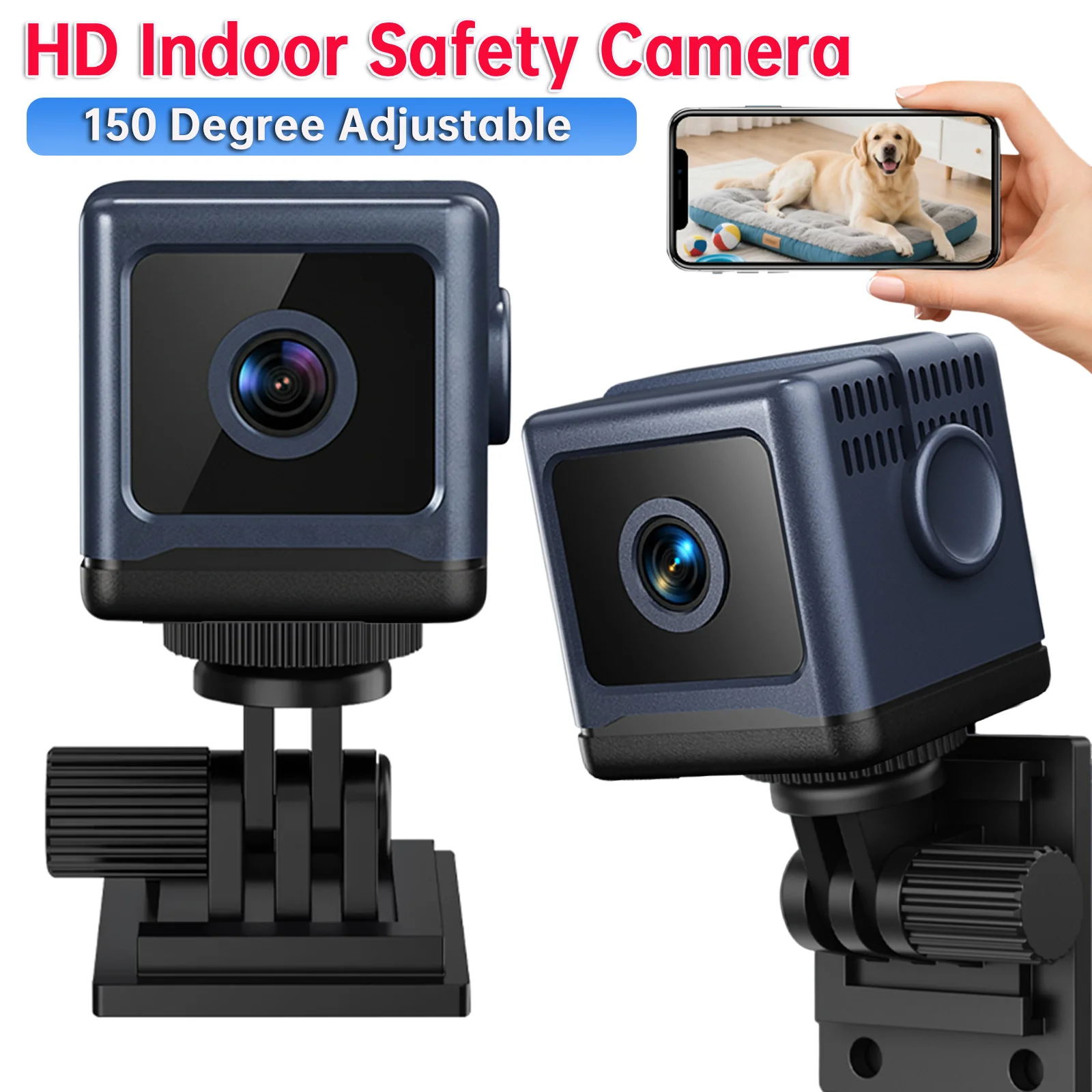1080P HD Wifi Security Camera Mini Wireless Battery Powered Camera Portable Smart Home Surveillance Cameras Night Vision New