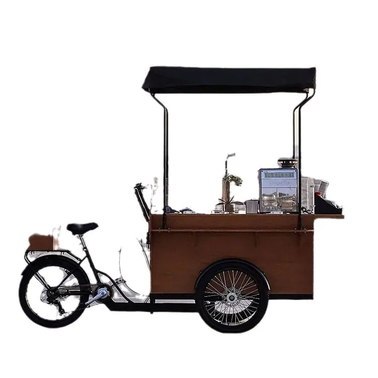 

Retro cart, dessert cart, stall snack cart
