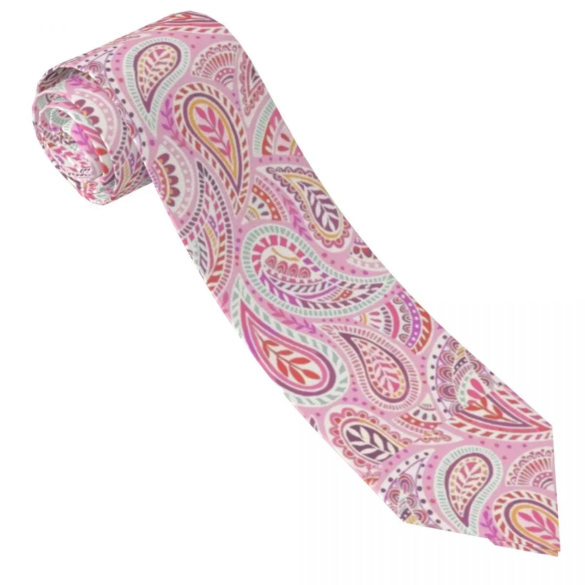 Custom Paisley Tie Men Printed Necktie Four Seasons Fashion Tie Necktie For Birthday Gift