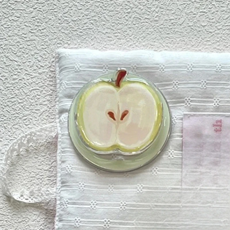 الكورية لطيف التفاح الأخضر ل Magsafe الهاتف المغناطيسي Griptok قبضة توك حامل آيفون 17 سامسونج حامل شحن لاسلكي قابل للطي