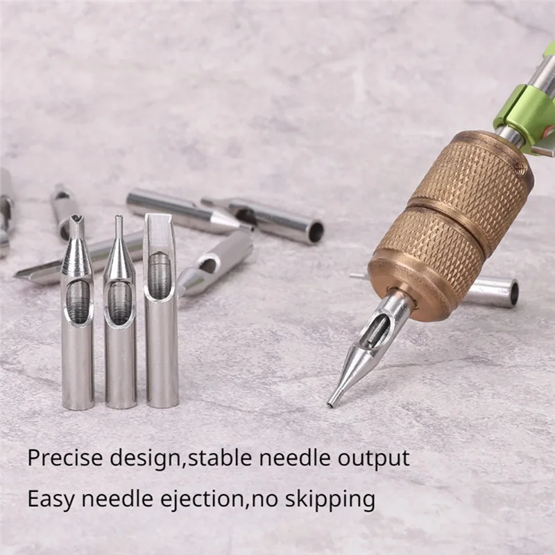 A33Z-22Pcs Tattoo Tips Full Set 304 Stainless Steel Set Body Art Tattoo Shader Liner Nozzle Tip For Tattoo Needles