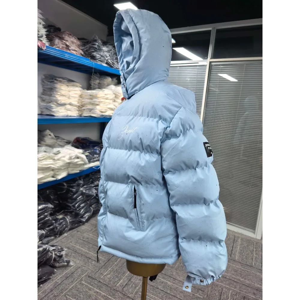 Puffer Padded Cotton Jacket Women's Winter Coat Harajuku Warm Thicken Coat Vintage Zip Up Outerwear Casual Streetwear Y2k Outfit
