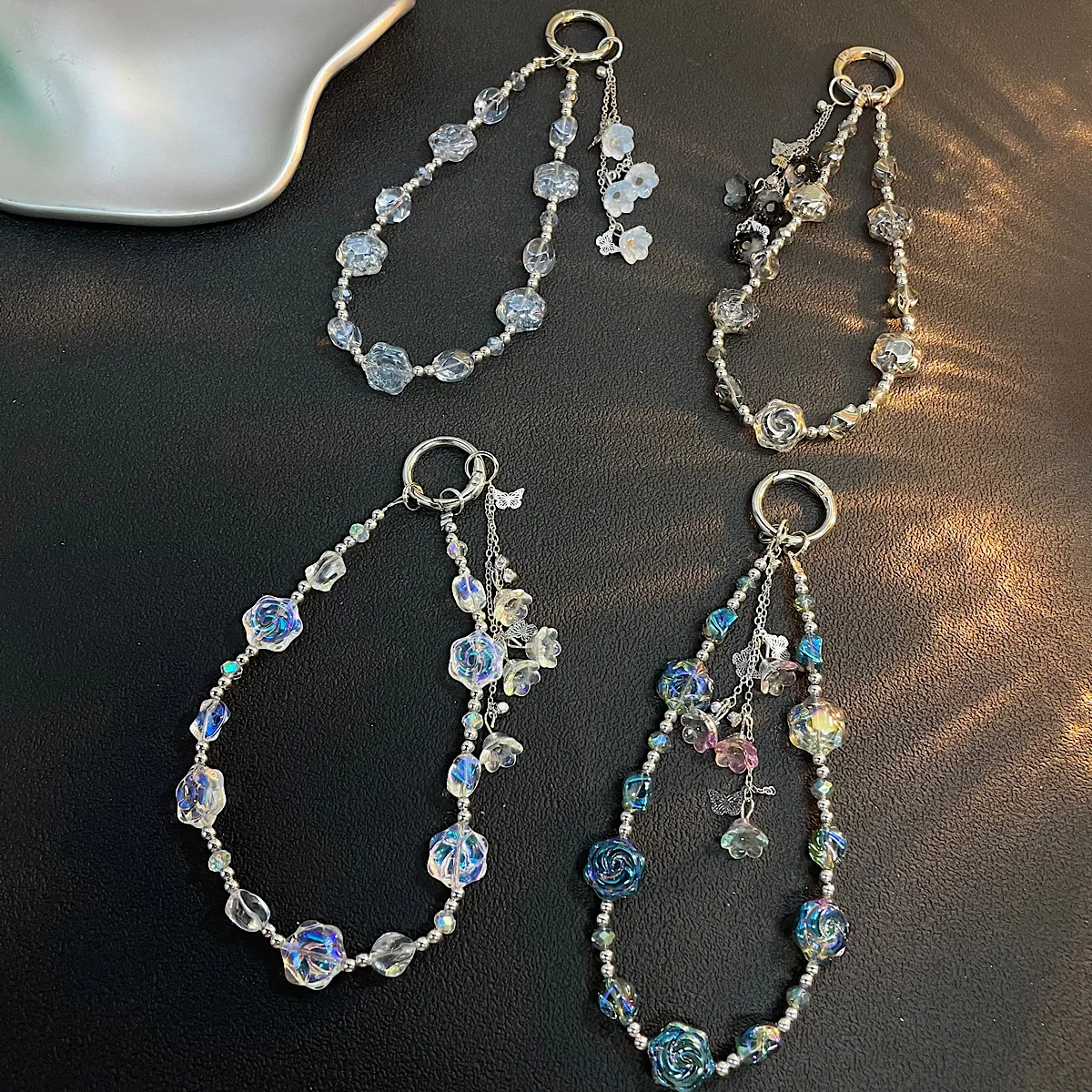 Mobile Phone Lanyard Light Luxury Bead Wrist Chain Tassel Decoration Exquisite Keychain Camera Chain High-end Mobile Phone Chain