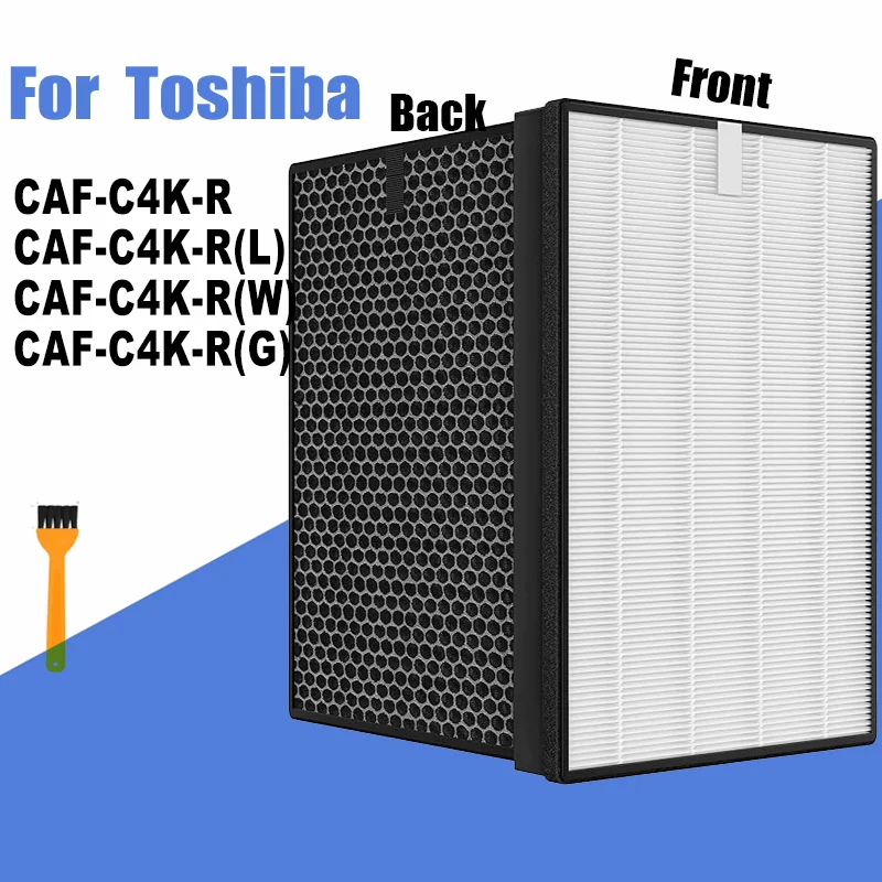 Replacement HEPA Carbon Deodorizing Filter for Toshiba Air Purifier CAF-C4K-R