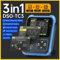 FNIRSI DSO-TC3 Handheld Digital Oscilloscope Mini Transistor Tester 500KHz 10MS/s Signal Generator Source 3in1 Electronic Tester