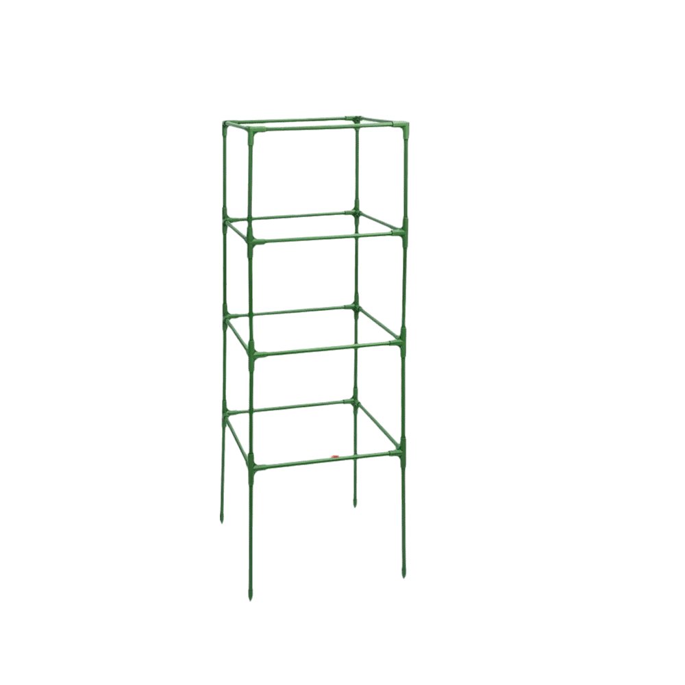 Durable Plant Climbing Trellis Easy Assembly Heavy-Duty Steel Plant Support Stackable Stakes Space-Saving Tomato Cages