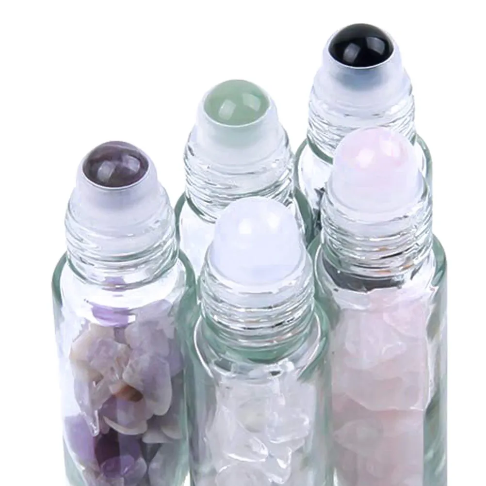 

Набор из 5 флаконов-роллеров для эфирных масел: высококачественные стеклянные дорожные диспенсеры, маленькие пустые флаконы-роллеры для ароматических масел