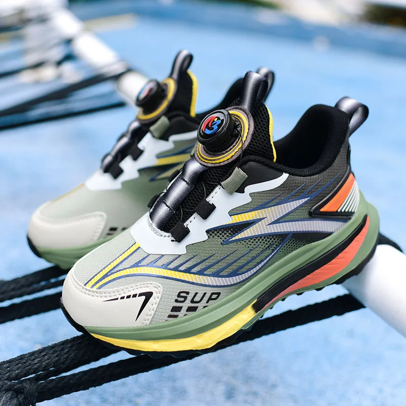 

Colorful Kids Sneakers 2026 New Boy Shoes Breathable Mesh Sport Shoes for Boys Lightweight Running Athletic Footwear Style