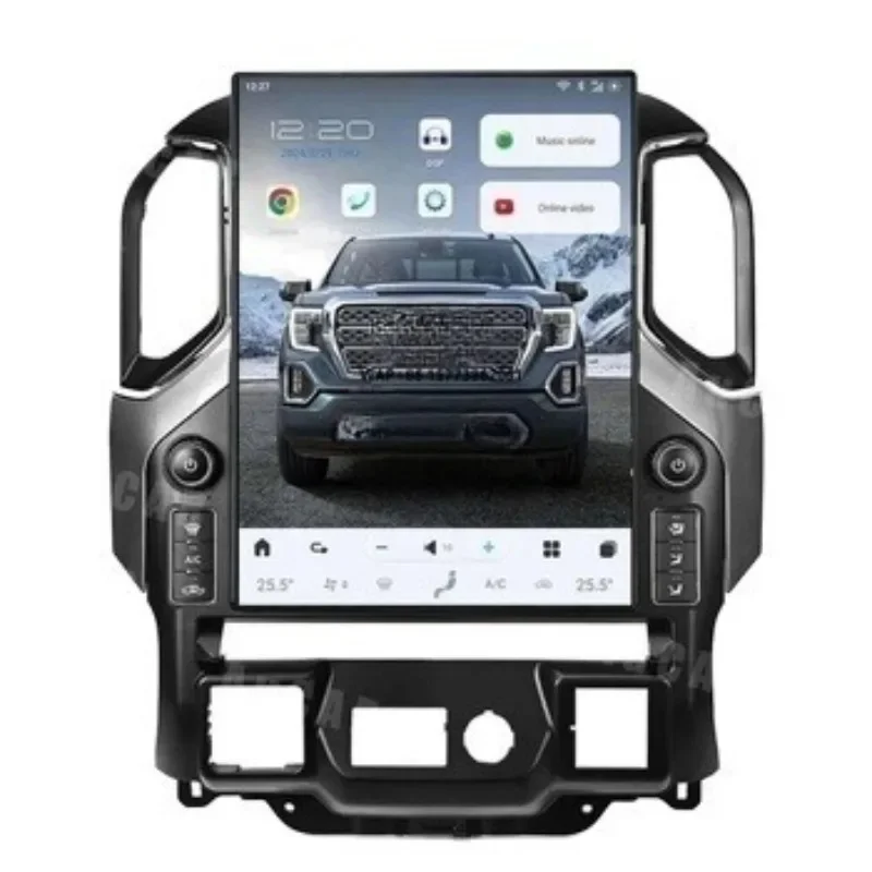 

AuCar 15.6''Android 13 Tes Screen Car Audio Stereo Head Unit DVD Player for Chev Silverado GMC Sierra 2019-2024 Car Radio