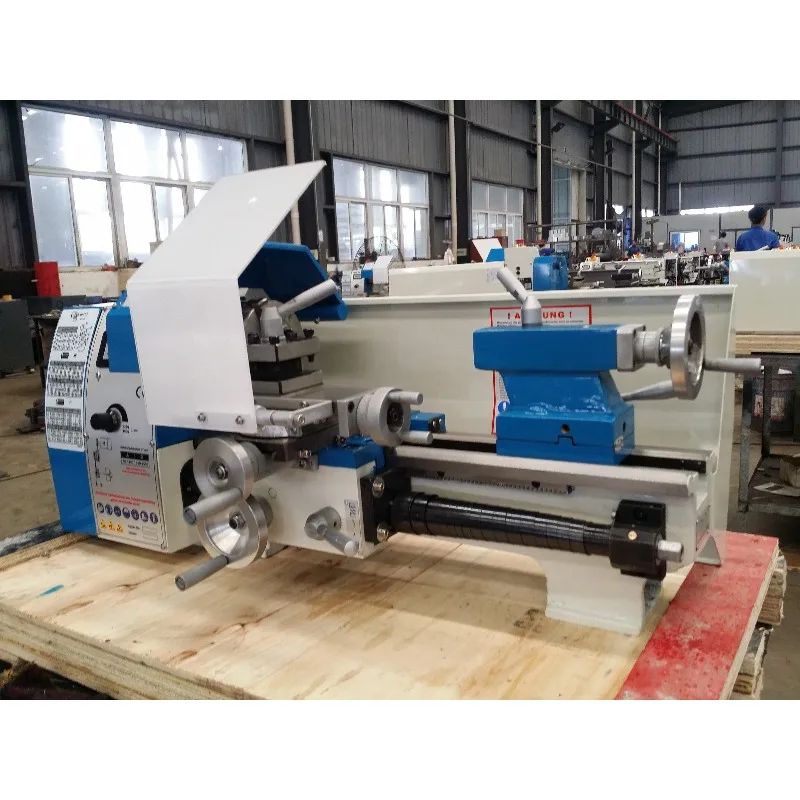 WM210v 210V 38mm Small Lathe Spindle Variable Speed Metal Lathe With Milling Digital Display Bench Top