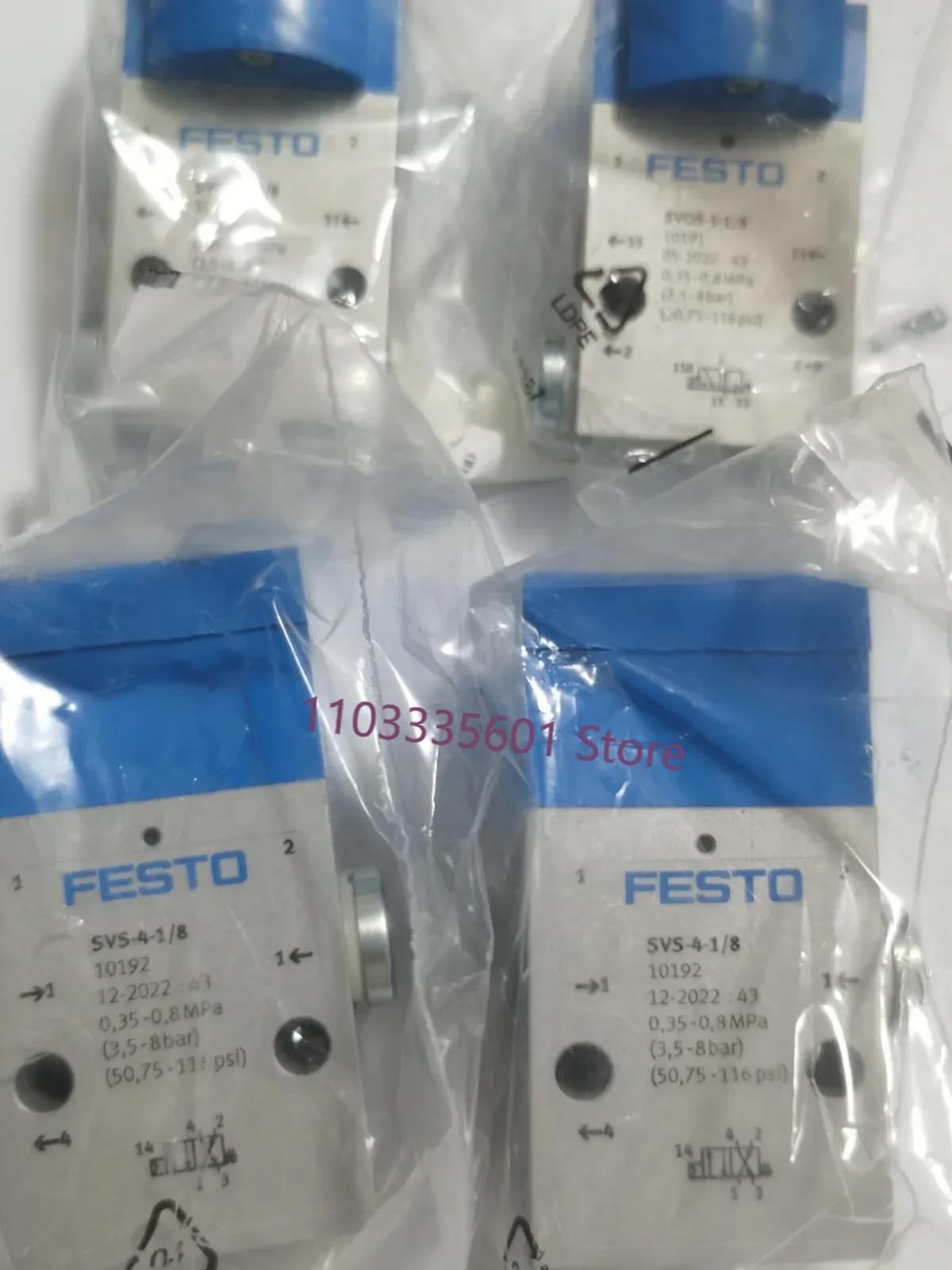 

FESTO button valve SV-3-M5 6817 10190 10191 10192 11914