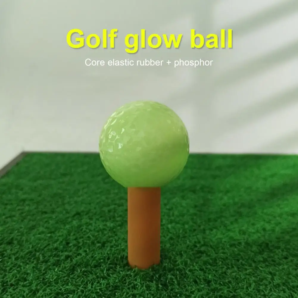 Bolas de Golf nocturnas luminosas, fáciles de usar, pelota de Golf nocturna ecológica fluorescente para entrenamiento