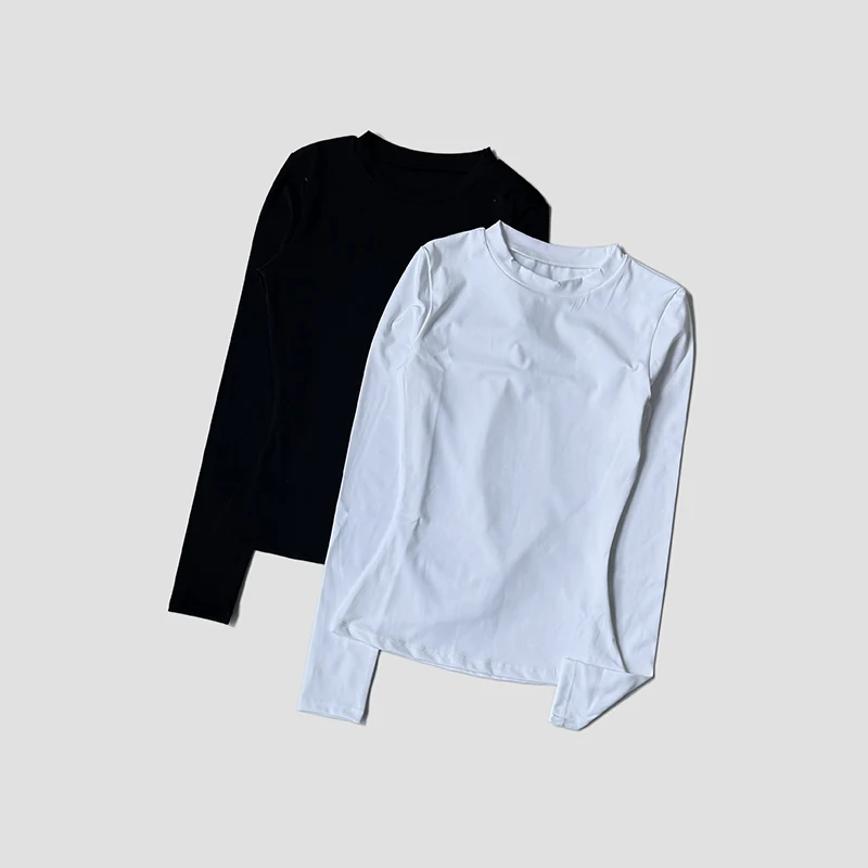 WAREBALL Yoga Shirts For Women Long Sleeve Fitness Running Gym Clothes Workout Dry Fit Breathable High Elastic Sports Top