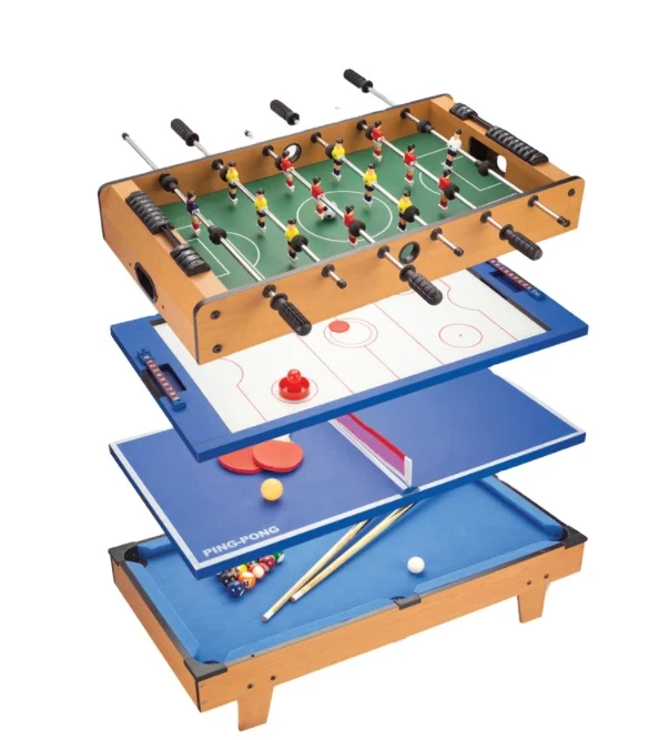 

Four-in-one Table Home Parent-child Sports Toys Children's Ping-pong Billiards Football Table