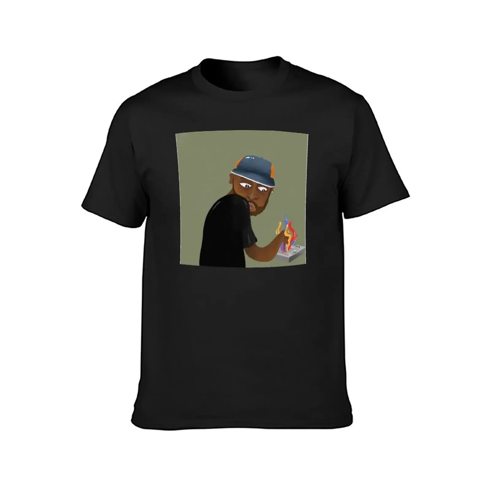 J dilla donuts cartoons T-Shirt graphics quick drying rapper graphic tees tees mens t shirt