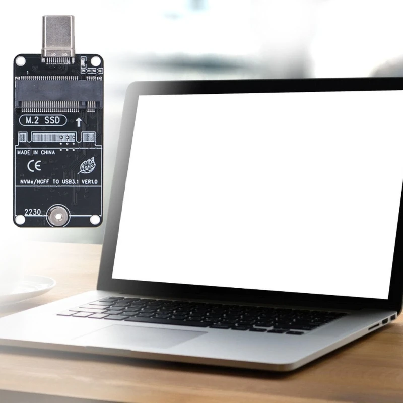 Convertidores M.2 a USB 3.1 tipo C Tarjeta adaptadora M.2 NVMe NGFF SSD 1000 s 2230