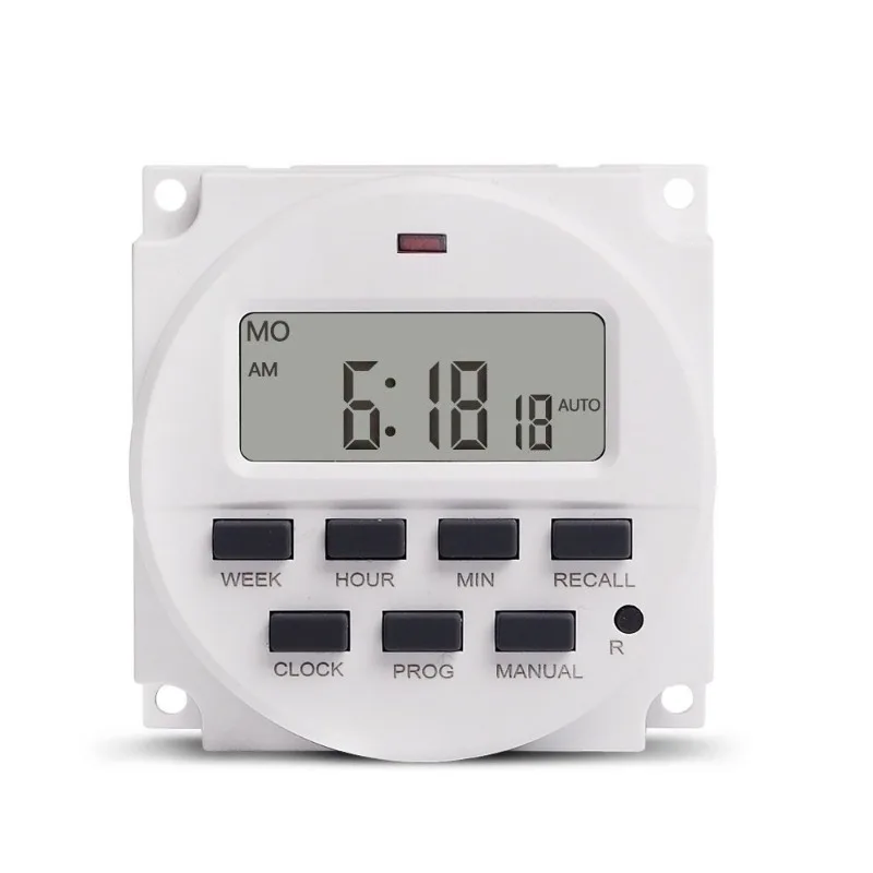 TM618N Seven-day Programmable Timer Switching Time Controller Automatic Cycle Timing Switch Passive Output