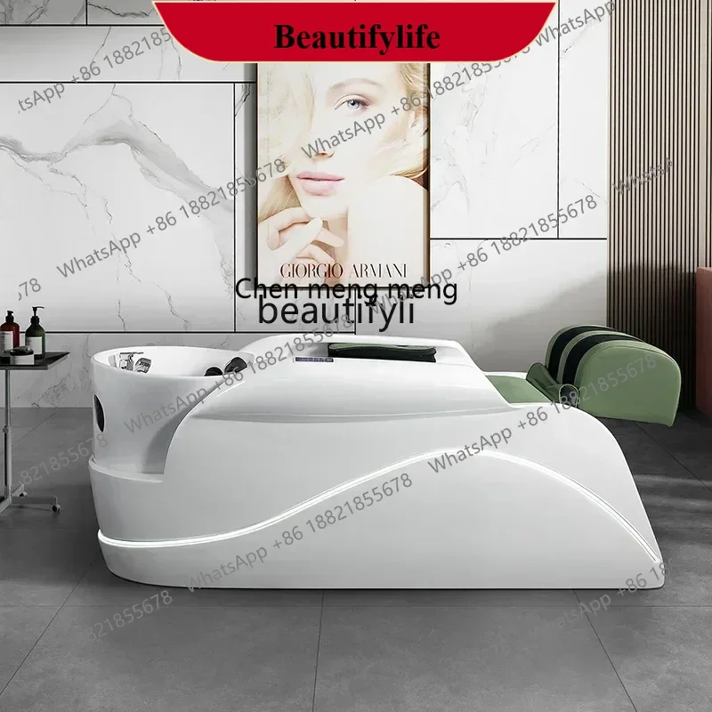 

D178 Ceramic basin massage shampoo bed all-inclusive pillow head treatment fumigation bed Postpartum physiotherapy health bed d9